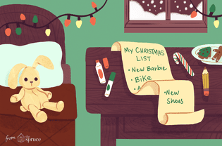 christmas wish list illustration