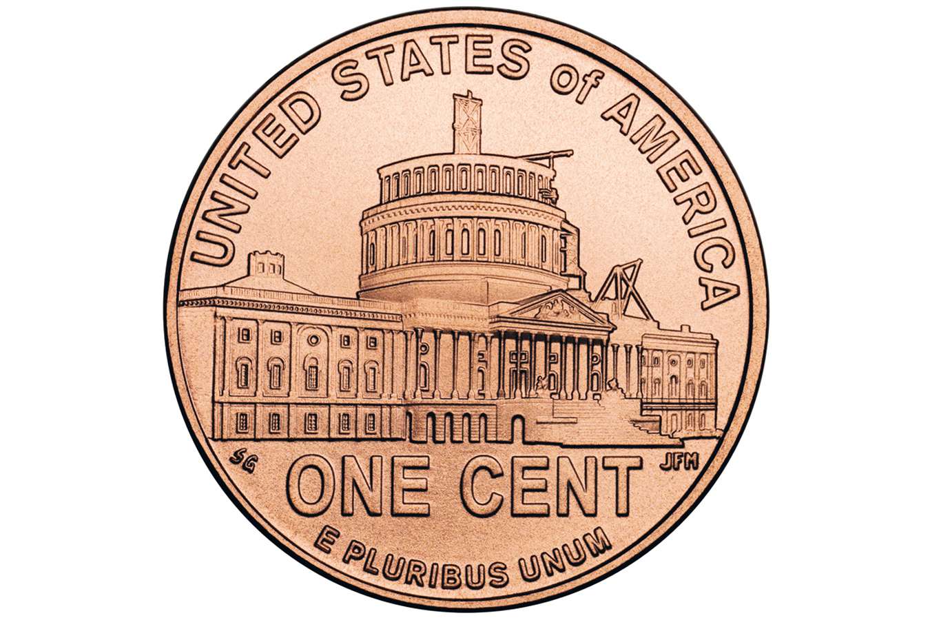 Lincoln's Presidency in Washington, DC on the Reverse of the 2009 Lincoln Penny