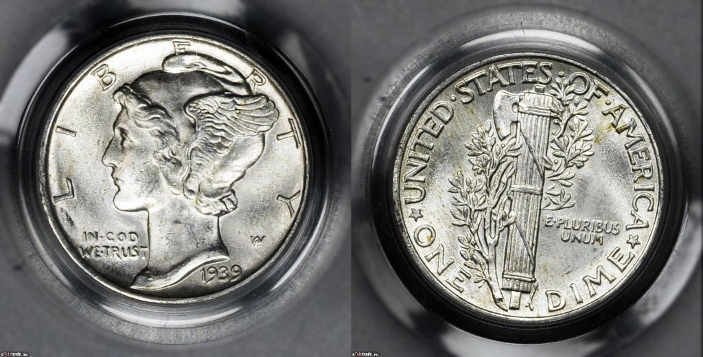 水银硬币分级薄荷State-63 (MS63)