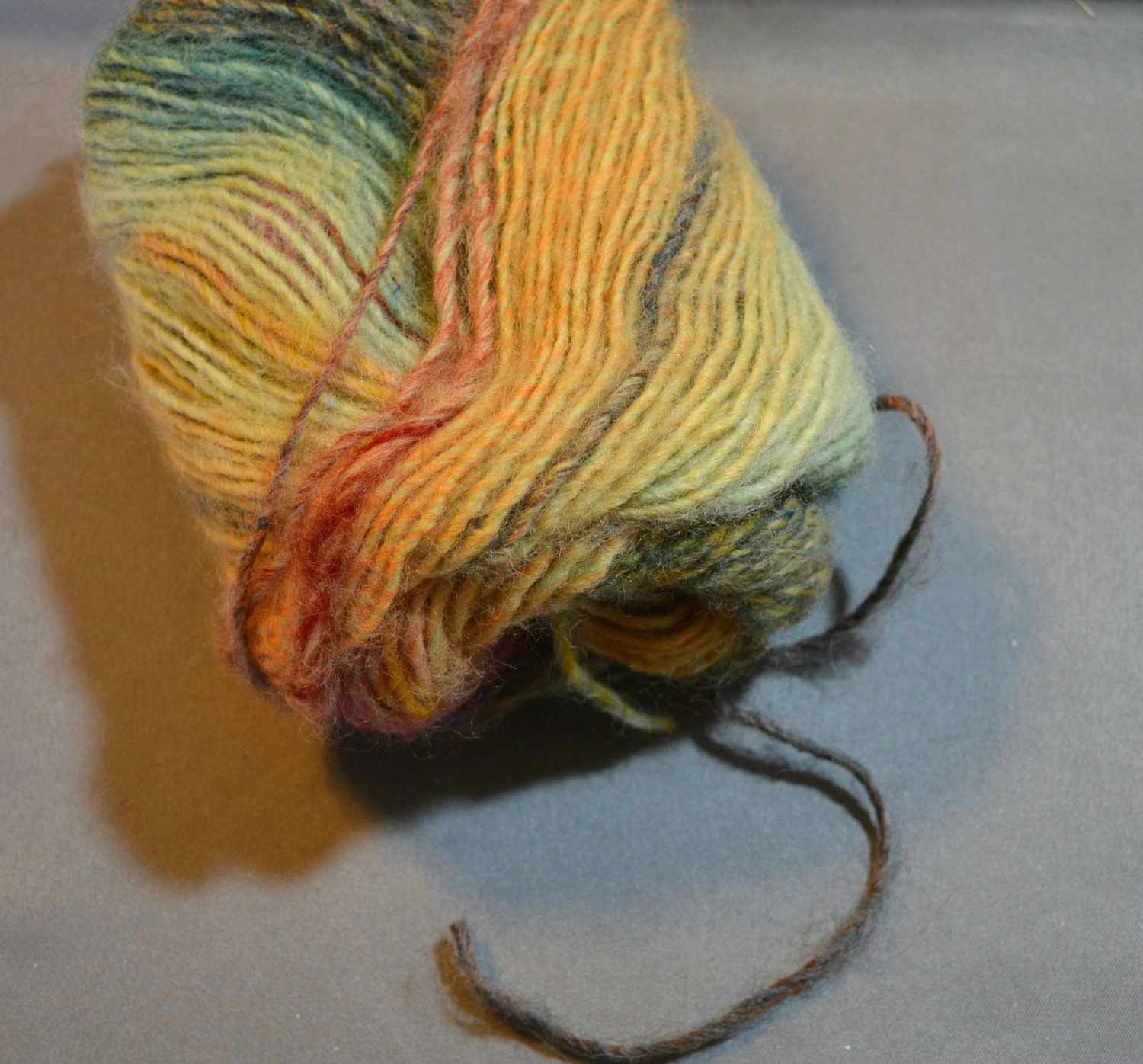 A singles yarn is made from one "ply" of yarn.