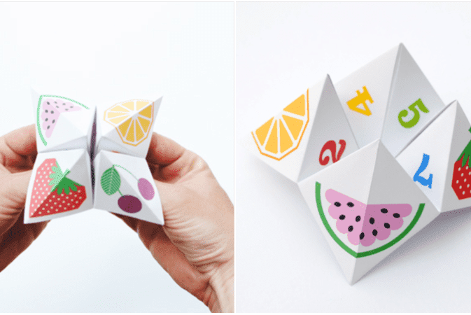origami fortune teller and cootie catcher