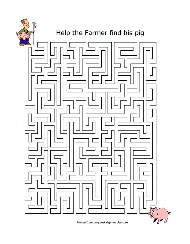 一个迷宫，一个农民试图找到他的猪