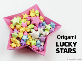 origami lucky star tutorial 01