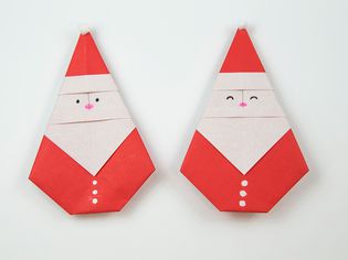origami santa tutorial 01