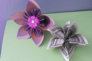 Money Origami Kusudama Flower