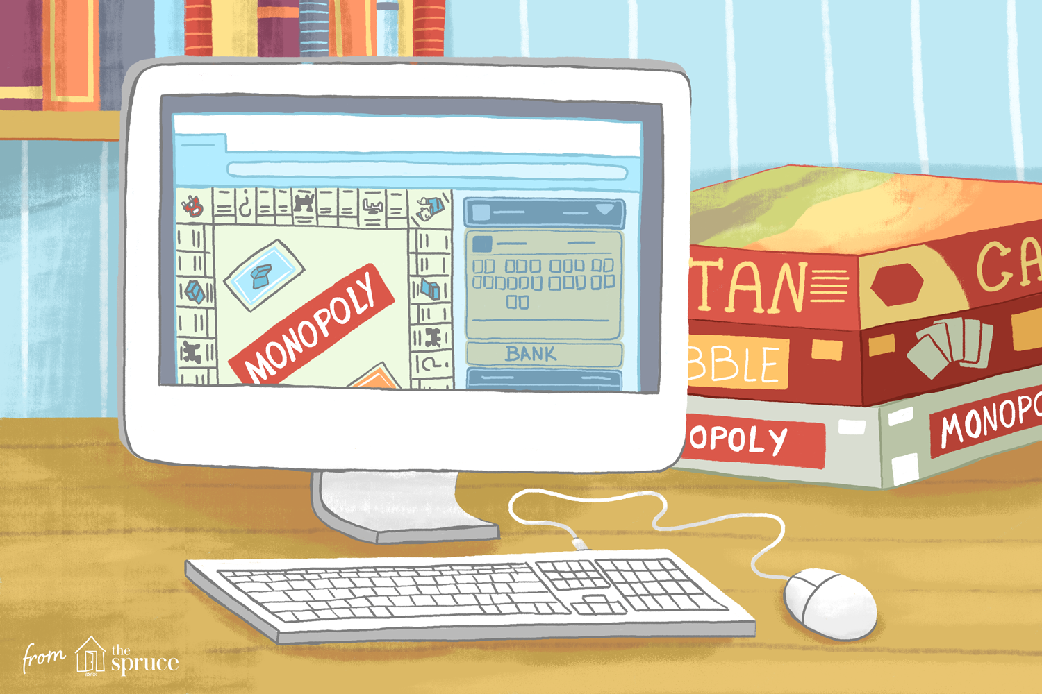 illustration of Monopoly online