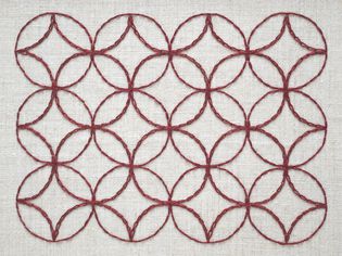 Embroidered Sashiko Pattern