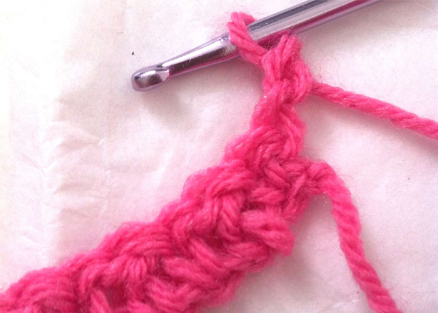 Turning chain for crochet seed stitch