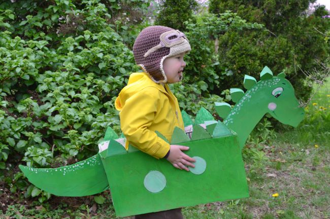 DIY纸板箱恐龙