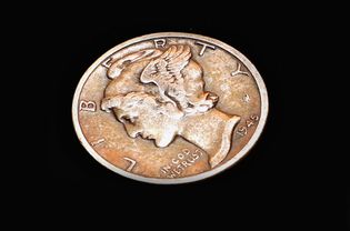 美国有翼自由女神头像或水星一角硬币