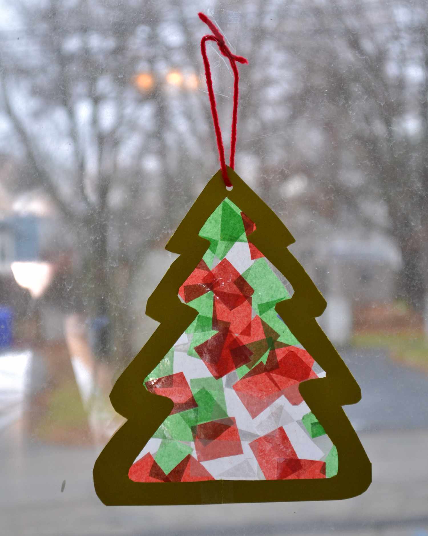 彩色玻璃圣诞树