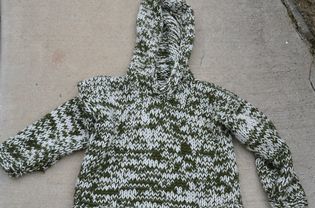 An altered knit sweater