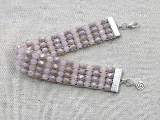 水晶珠织机手链