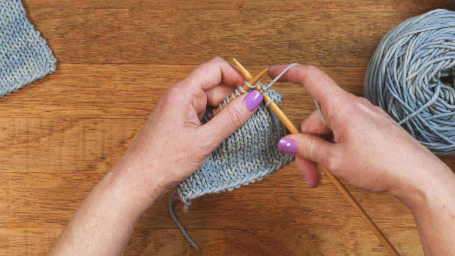 Basic knit stitch