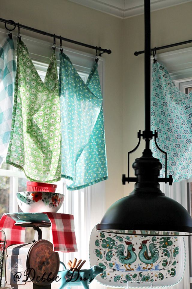 茶巾厨房窗帘