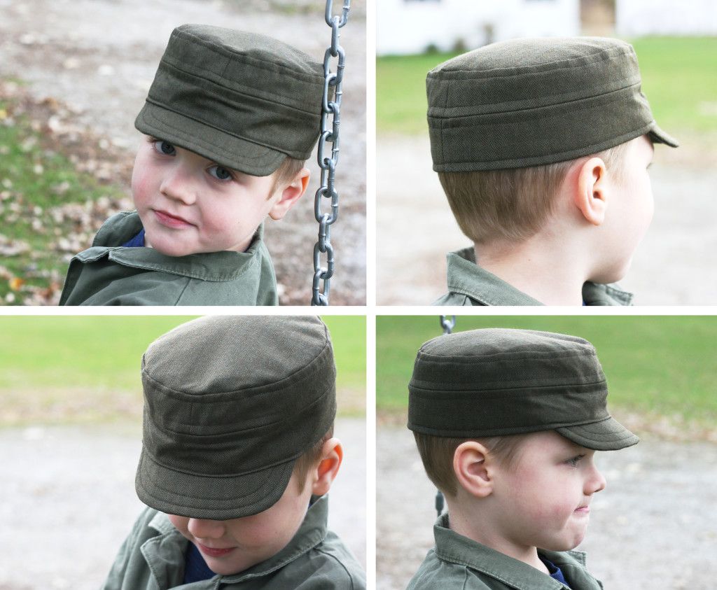 Kids Cadet Hat Sewing Pattern