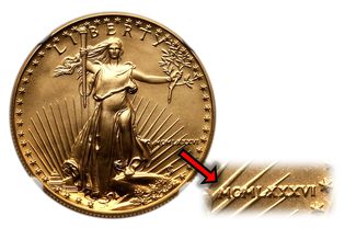 1986年50美元美国鹰金币
