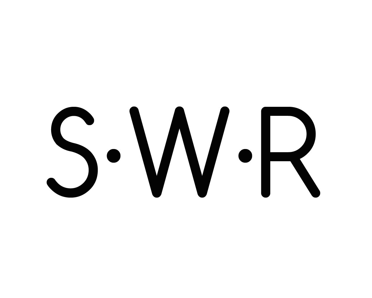 “SWR"康弗塔字母组合字体。
