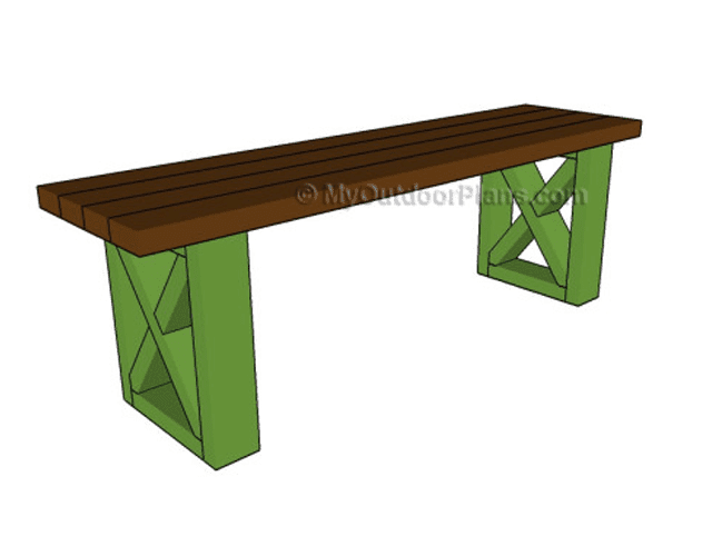 棕色和绿色木凳的插图