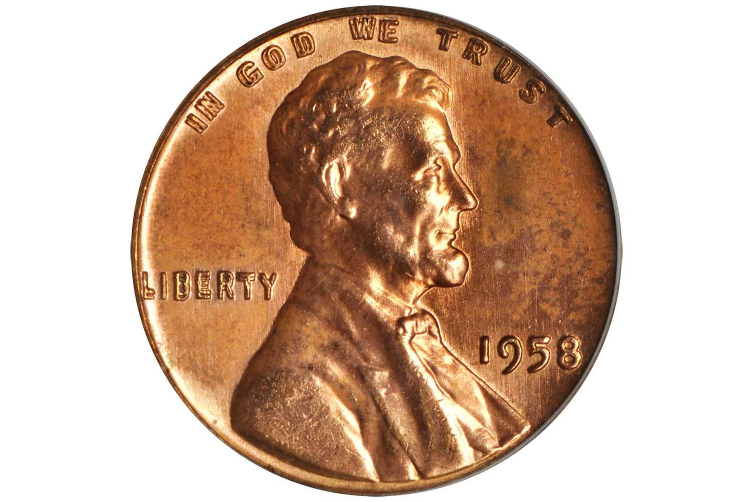 极其罕见1958年双死正面硬币