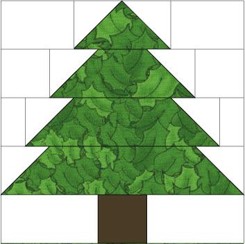 圣诞树被子块模式