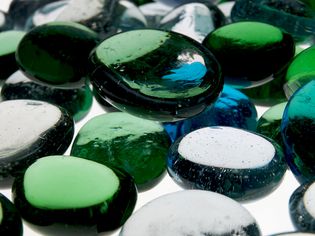 绿色玻璃珠