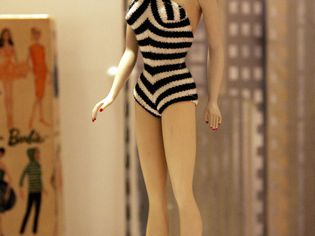 original No. 1 Barbie doll is displayed at the 