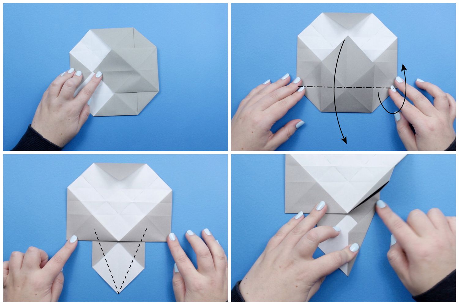 折纸大象教程步骤五