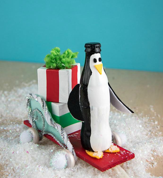 DIY可乐瓶企鹅