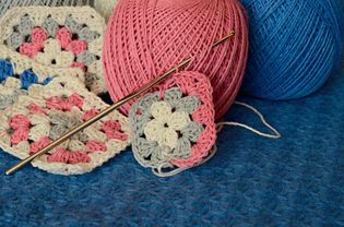 Thread Crochet Granny Squares