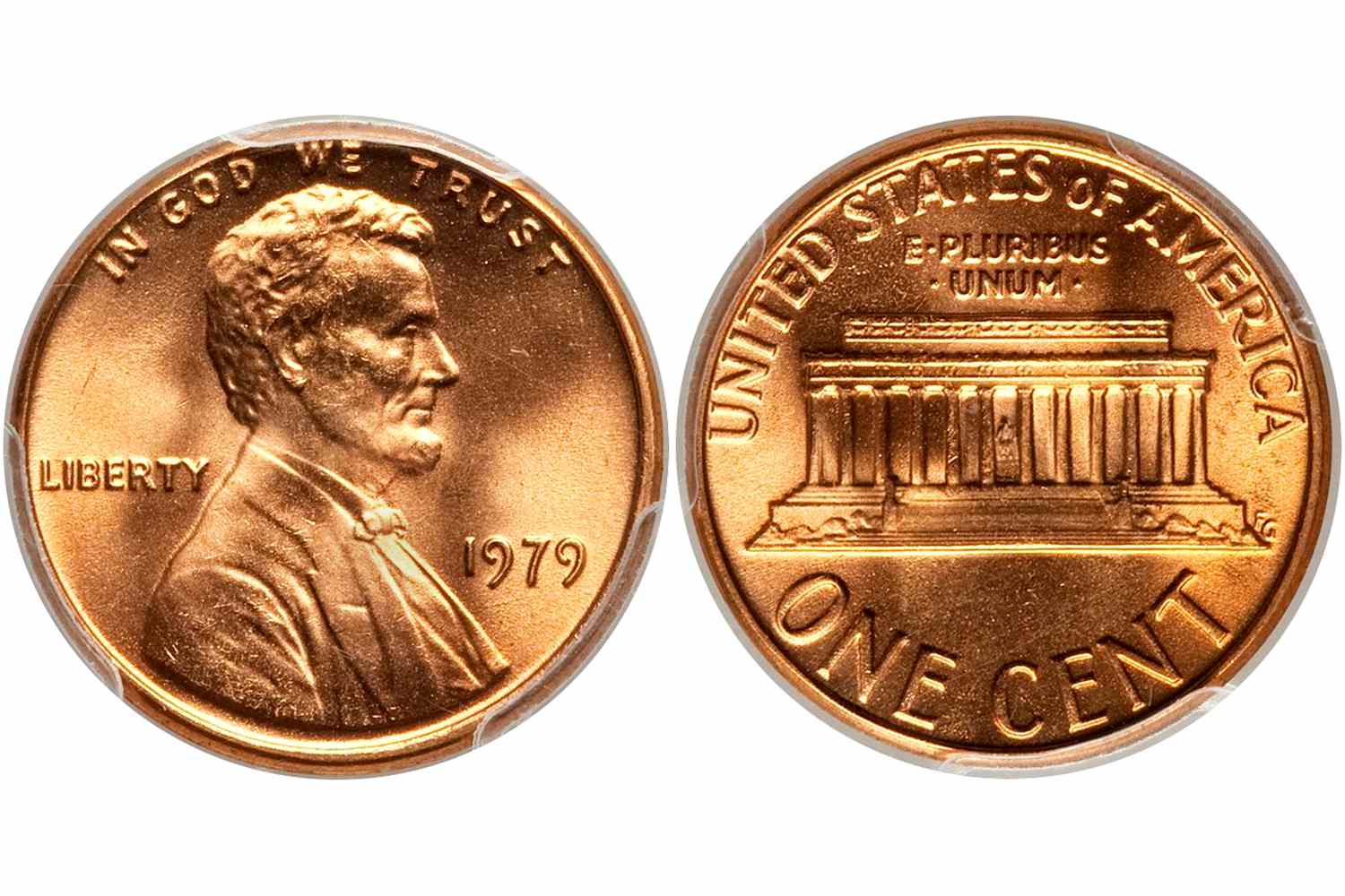 费城造币厂1979年铸造的林肯纪念堂硬币，未流通