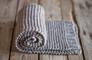 a crochet scarf