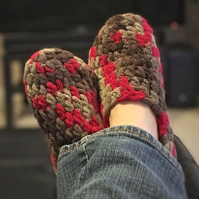 Bulky Crochet Slippers Pattern