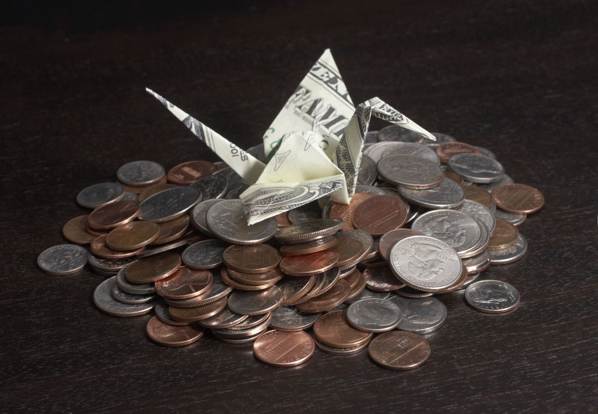 money-origami-crane