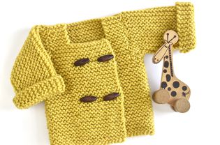 简单的平针织法宝宝毛衣