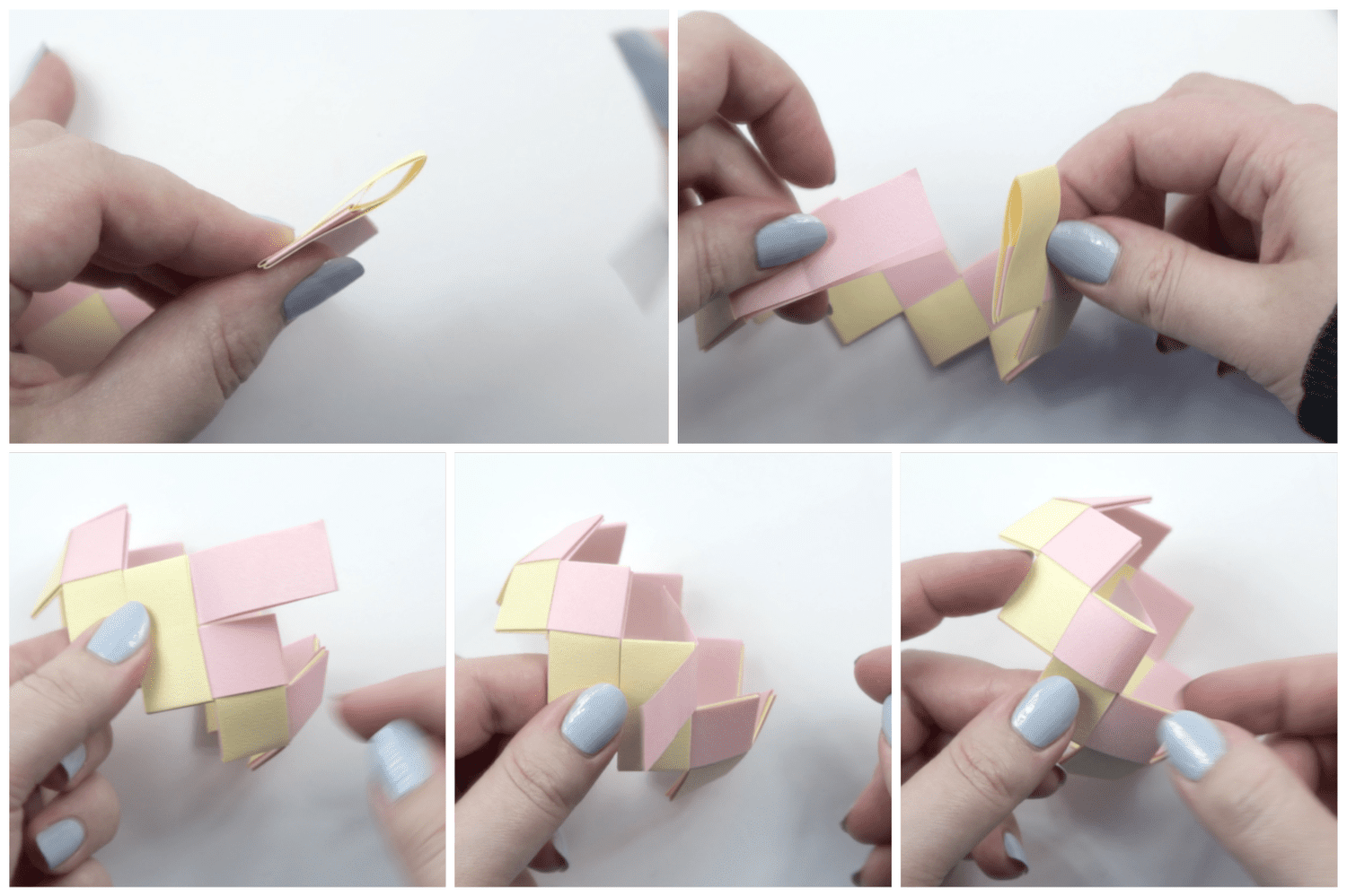 origami bracelet tutorial 06