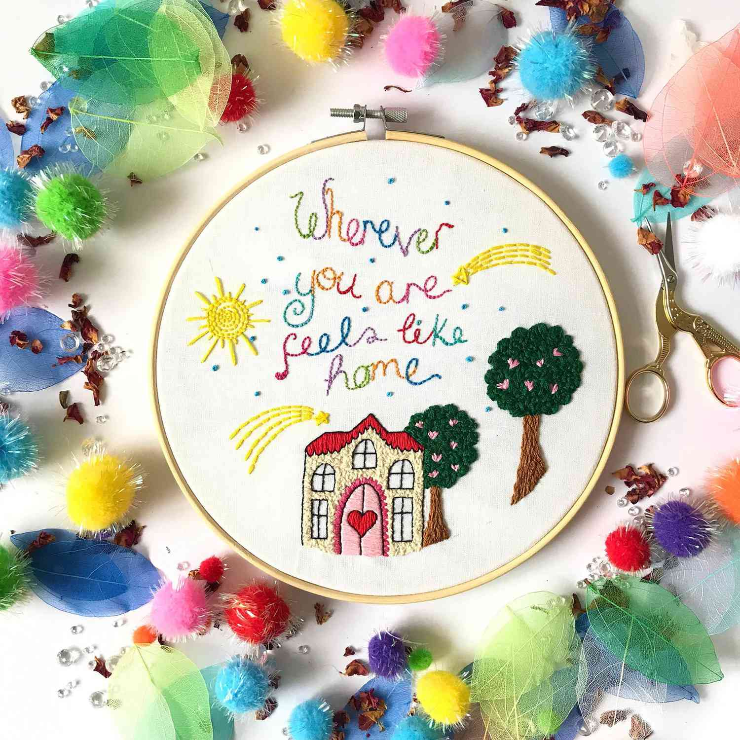 Home Hand Embroidery Pattern