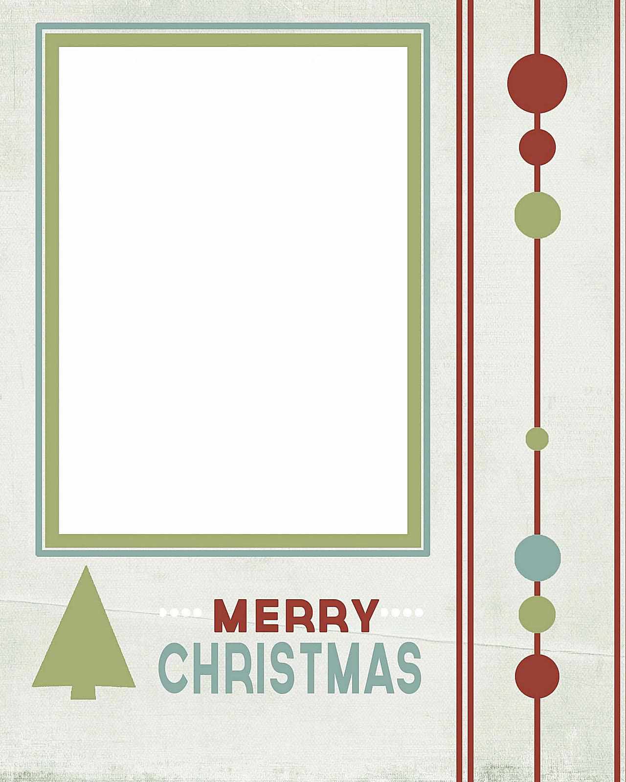 写着“圣诞快乐”的圣诞卡模板