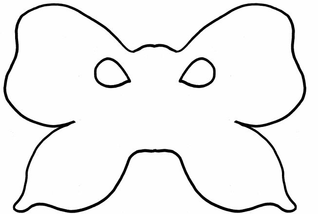 一个狂欢节面具形状像一只蝴蝶