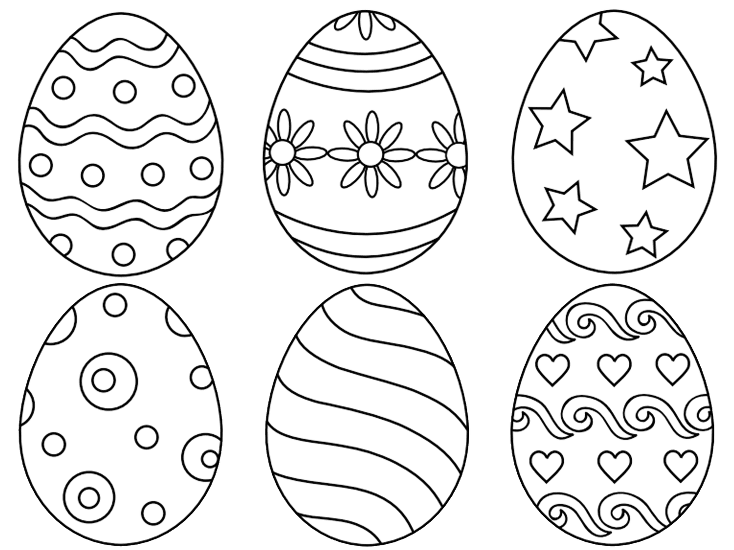 六个复活节彩蛋与各种设计