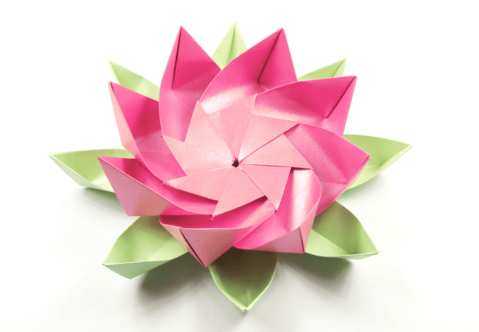 modular origami lotus