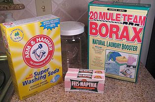 ingredients to make laundry soap