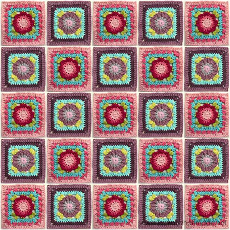 4" Crochet Flower Squares
