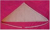 三角形头巾钩针棉纱