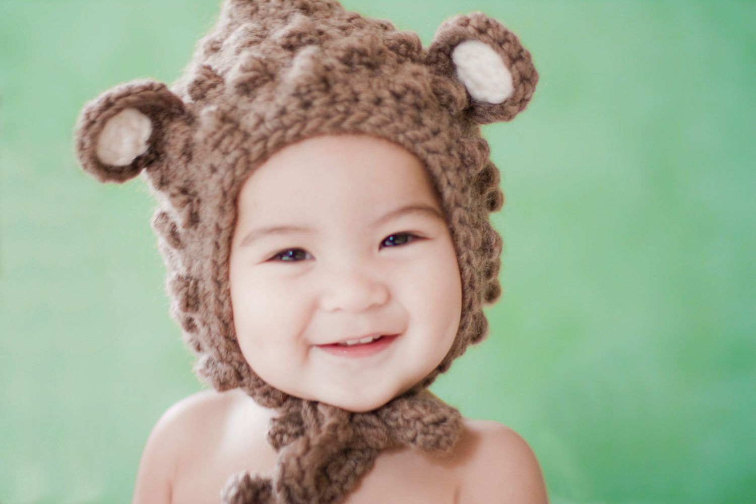 婴儿用钩针编织的帽子