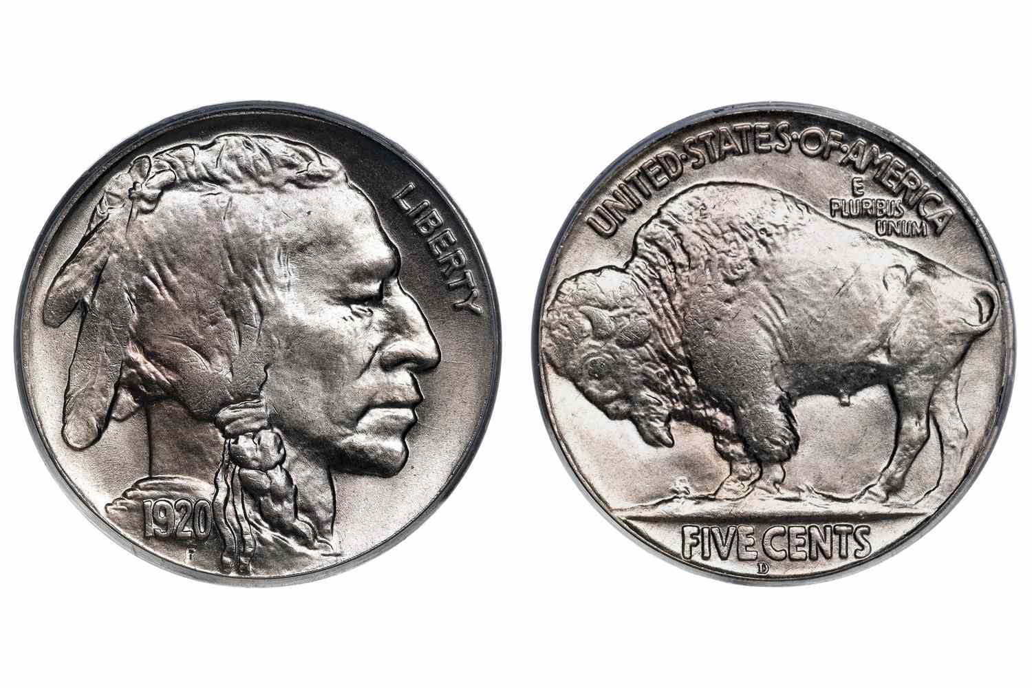 美国野牛或印第安人头像镍币