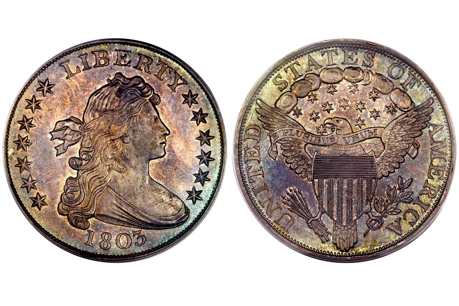 1803年证明悬挂半身像银元
