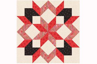 carpenter's star quilt block pattern